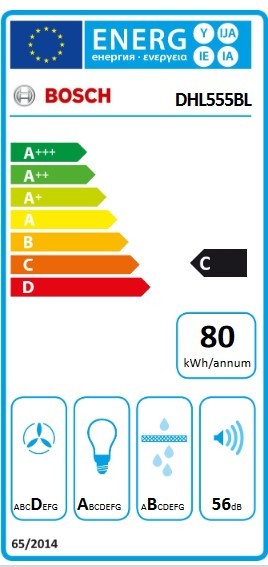 Etiqueta de Eficiencia Energética - DHL555BL