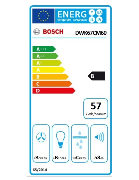Campana Decorativa - Bosch DWK67CM60,...