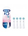 Cabezal de Cepillo de Dientes Eléctrico - Oral-B  iO SW-4 Gentle Care, 4 Unidades, Blanco