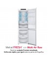Combi Libre Instalación - LG GBB71SWVGN, No-Frost, 1.86 metros, Blanco