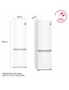 Combi Libre Instalación - LG GBB71SWVGN, No-Frost, 1.86 metros, Blanco