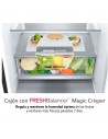 Combi Libre Instalación - LG GBB72BM9DQ, No-Frost, 2.03 metros, Negro