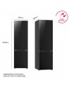 Combi Libre Instalación - LG GBB72BM9DQ, No-Frost, 2.03 metros, Negro