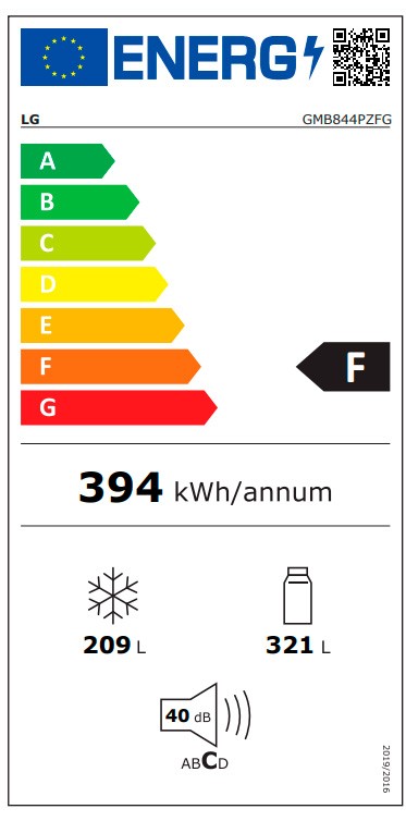 Etiqueta de Eficiencia Energética - GMB844PZFG
