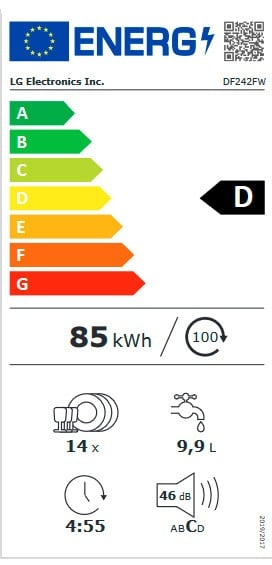 Etiqueta de Eficiencia Energética - DF242FW