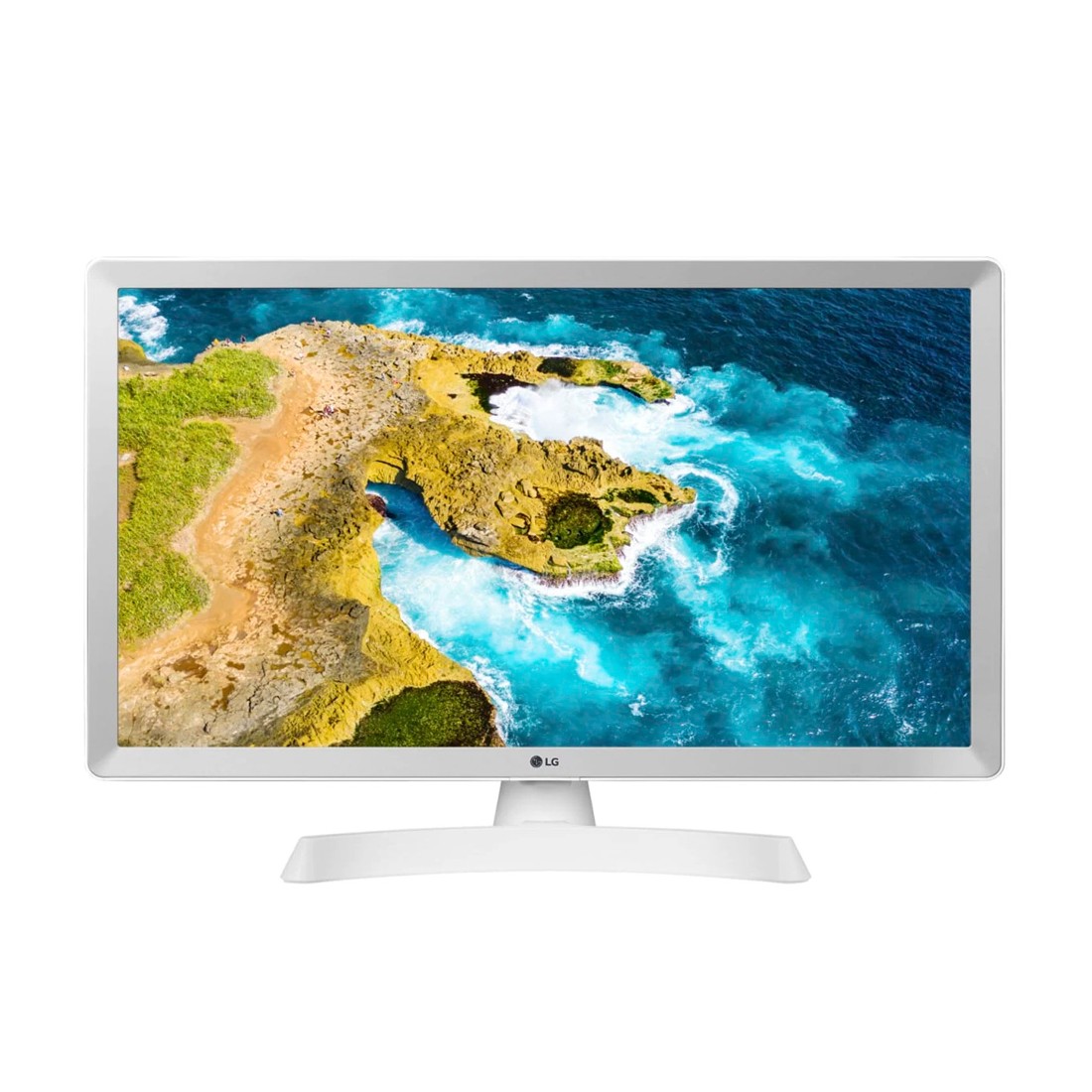 Monitor TV - LG 24TQ510S-WZ﻿, 24 pulgadas, HD, 1 X USB 2.0, Blanco