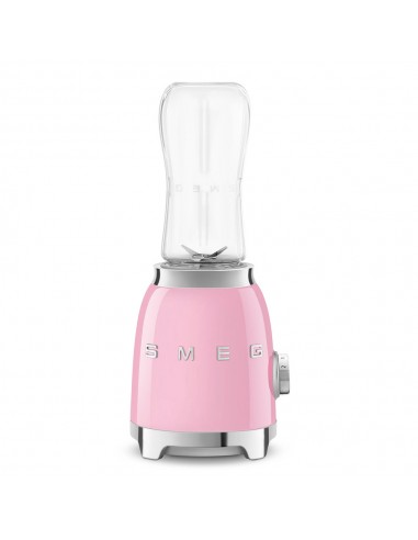 Batidora - Smeg PBF01PKEU, 300 W, 0.6 litros, Rosa, Portátil