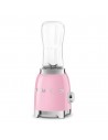 Batidora de Vaso - Smeg PBF01PKEU, 300 W, 0.6 litros, Rosa, Portátil