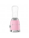 Batidora de Vaso - Smeg PBF01PKEU, 300 W, 0.6 litros, Rosa, Portátil