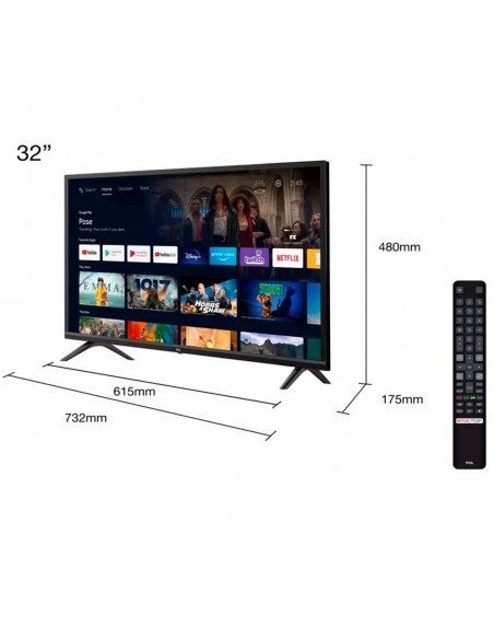 TV LED - TCL 32S5200, 32 pulgadas,...
