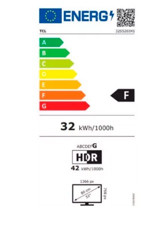 Etiqueta de Eficiencia Energética - 32S5200