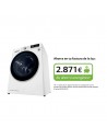 Secadora Condensación - LG RC90V9AV3Q, Bomba de Calor, 9 Kg, Blanco