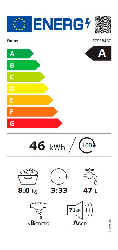 Etiqueta de Eficiencia Energética - 3TS384BT