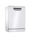 Lavavajillas Libre Instalación -Bosch SMS6ZCW00E, 14 servicios, 44 dB, 60 cm, 3ªBandeja, HC, Blanco