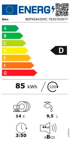 Etiqueta de Eficiencia Energética - BDFN26430XC