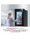 Frigorífico Americano - LG GSXV90MCDE, No Frost, 517 litros, 1.79 metros, Instaview Door-In-Door con Craft Ice, Negro