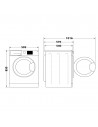Lavadora Secadora Libre Instalación - Whirlpool FFWDB 964369 SBV, 9/6Kg, 1400 RPM, Plata