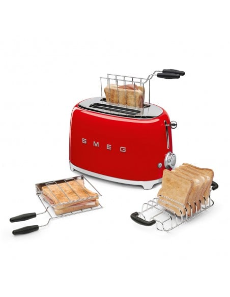 Tostador - Smeg TSF01RDEU Rojo