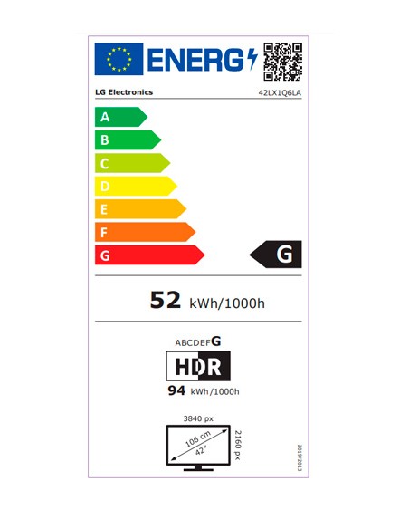 TV OLED - LG 42LX1Q6LA evo POSE, 42...