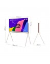 TV OLED - LG 55LX1Q6LA evo POSE, 55 pulgadas, 4K HDR, Procesador a9 Gen 5 con IA, HDR Dolby Vision y Dolby Atmos