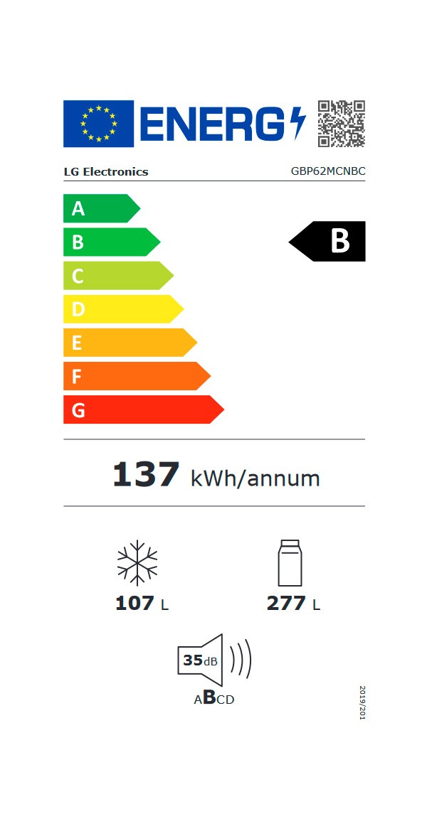 Etiqueta de Eficiencia Energética - GBP62MCNBC