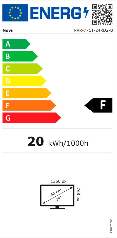 Etiqueta de Eficiencia Energética - NVR-7711-24RD2-B