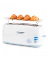 Tostador - Orbegozo TO4500, Cuatro Tostadas, 1400 W, Largo, Blanco