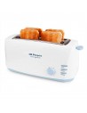 Tostador - Orbegozo TO4500, Cuatro Tostadas, 1400 W, Largo, Blanco