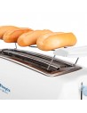 Tostador - Orbegozo TO4500, Cuatro Tostadas, 1400 W, Largo, Blanco