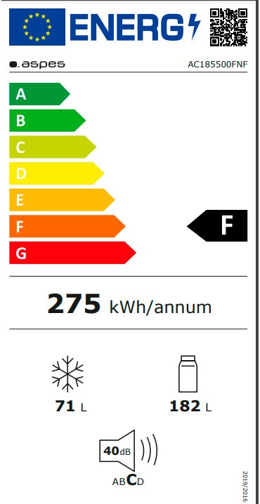 Etiqueta de Eficiencia Energética - AC185500FNF