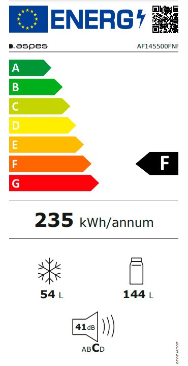 Etiqueta de Eficiencia Energética - AF145500FNF