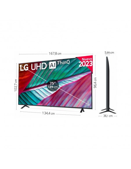 TV LED - LG 75UR78006LK, 75 pulgadas,...
