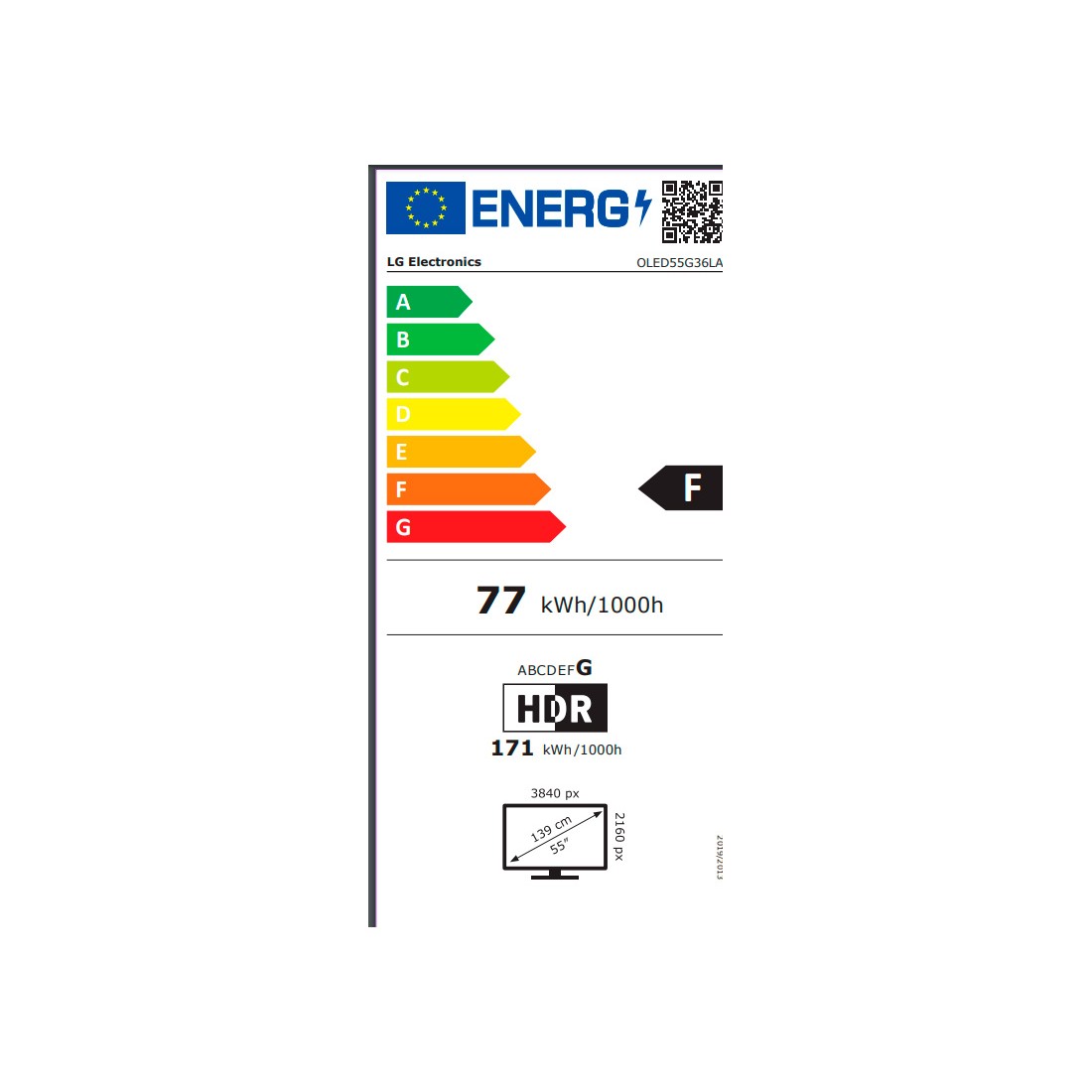 TV OLED - LG OLED55G36LA, 55 pulgadas, UHD 4K, Procesador α9 4K Gen6, Dolby  Vision / Dolby ATMOS, EVO+ Gallery, Plata satinado