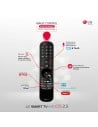 TV LED - LG 75UR91006LA, 75 pulgadas, UHD 4K, Procesador α5 4K Gen6, HDR10 / Dolby Digital Plus, Magic Remote