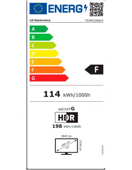 TV LED - LG 75UR91006LA, 75 pulgadas,...