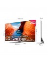 TV Mini LED - LG 75QNED999QB, 75 pulgadas, NanoCell+ Quantum Dot, Procesador Inteligente 8K α9 Gen 5 con IA, Magic Remote