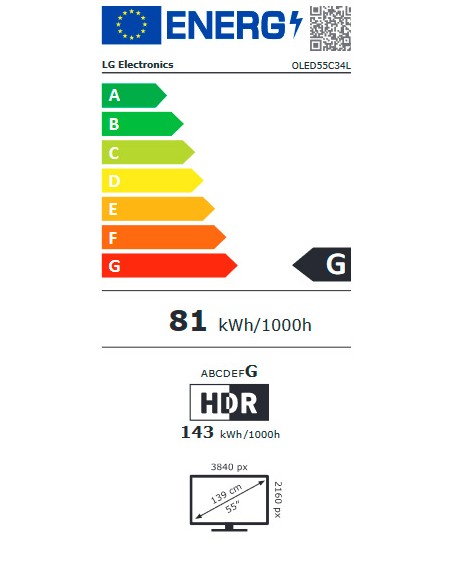 TV OLED - LG OLED55C34LA, 55...