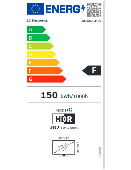 TV OLED - LG OLED83C34LA, 83...