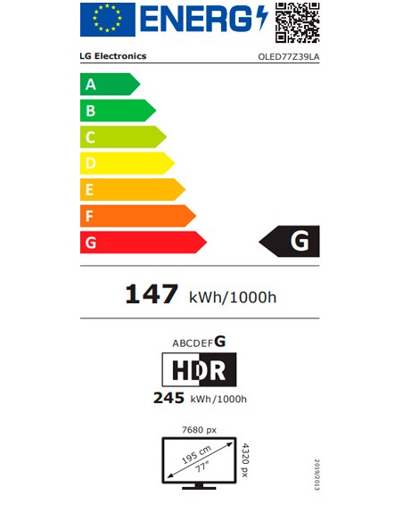 TV OLED - LG OLED77Z39LA, 77...