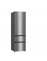 Combi Libre Instalación Hisense RM469N4ACD, 3 Puertas, Acero Inoxidable, 2,00 metros,  No-Frost