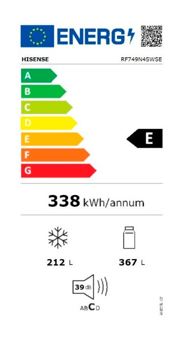 Etiqueta de Eficiencia Energética - RF749N4SWSE