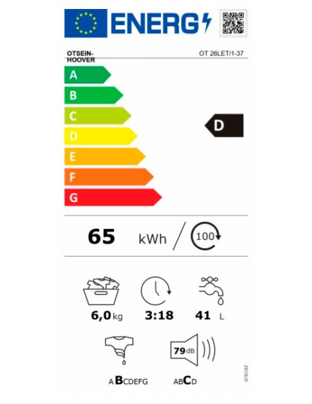 Lavadora Carga Superior -  Hoover OT...