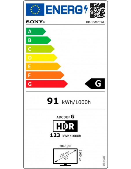 TV LED - Sony KD-55X75WL, 55...