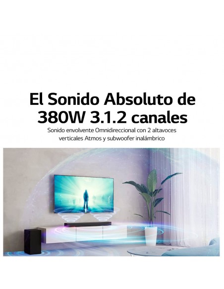 Barra de Sonido - LG S75Q , 380W,...