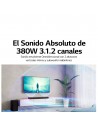 Barra de Sonido - LG S75Q , 380W,  3.1.2 canales, Meridian Atmos DTS
