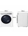 Secadora Condensación - LG RH10V9AV2WR, Bomba de Calor, 10 Kg,  Wifi, Blanco