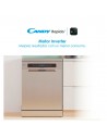 Lavavajillas Libre Instalación - Candy CF 5C7F1X, 15 servicios, 47 dB, 60 cm, 3ªBandeja, Wi-Fi, Acero Inoxidable
