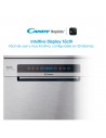 Lavavajillas Libre Instalación - Candy CF 5C7F1X, 15 servicios, 47 dB, 60 cm, 3ªBandeja, Wi-Fi, Acero Inoxidable