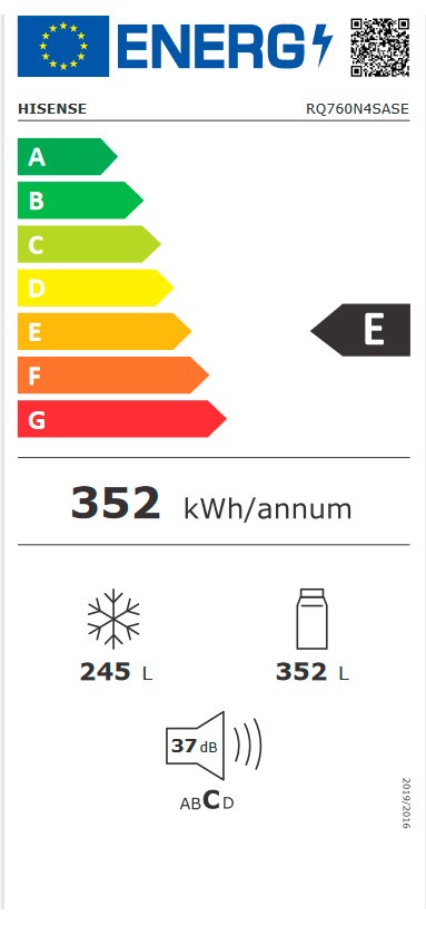 Etiqueta de Eficiencia Energética - RQ760N4SASE