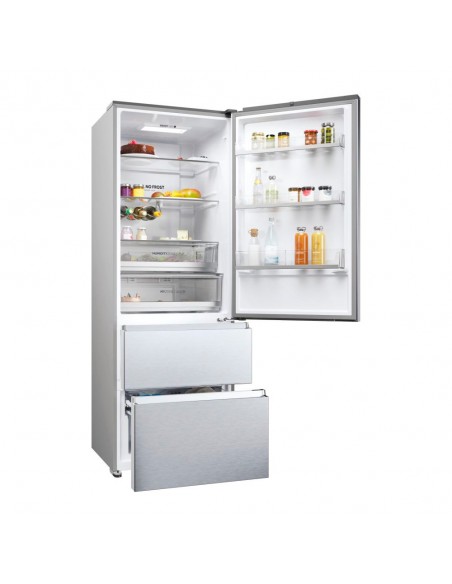 Haier A3FE744CPJ - Frigorifico Combi Nofrost E Alto 200 Cm Ancho 70 Cm Inox